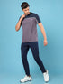 Men Colorblock Slim Fit Crew Neck T-shirt with TECHNO COOL+
