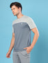 Men Colorblock Slim Fit Crew Neck T-shirt with TECHNO COOL+