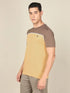 Men Colorblock Slim Fit Crew Neck T-shirt with TECHNO COOL+