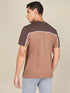 Men Colorblock Slim Fit Crew Neck T-shirt with TECHNO COOL+