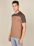Men Colorblock Slim Fit Crew Neck T-shirt with TECHNO COOL+