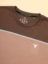 Men Colorblock Slim Fit Crew Neck T-shirt with TECHNO COOL+