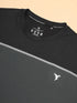 Men Colorblock Slim Fit Crew Neck T-shirt with TECHNO COOL+