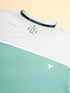 Men Colorblock Slim Fit Crew Neck T-shirt with TECHNO COOL+