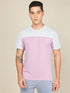 Men Colorblock Slim Fit Crew Neck T-shirt with TECHNO COOL+