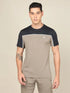 Men Colorblock Slim Fit Crew Neck T-shirt with TECHNO COOL+