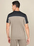 Men Colorblock Slim Fit Crew Neck T-shirt with TECHNO COOL+