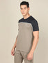 Men Colorblock Slim Fit Crew Neck T-shirt with TECHNO COOL+