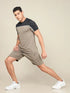 Men Colorblock Slim Fit Crew Neck T-shirt with TECHNO COOL+