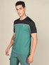 Men Colorblock Slim Fit Crew Neck T-shirt with TECHNO COOL+