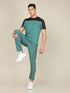 Men Colorblock Slim Fit Crew Neck T-shirt with TECHNO COOL+