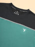 Men Colorblock Slim Fit Crew Neck T-shirt with TECHNO COOL+