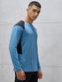 Men Colorblock Slim Fit Crew Neck T-shirt with TECHNO COOL+