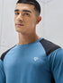 Men Colorblock Slim Fit Crew Neck T-shirt with TECHNO COOL+