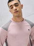 Men Colorblock Slim Fit Crew Neck T-shirt with TECHNO COOL+