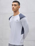 Men Colorblock Slim Fit Crew Neck T-shirt with TECHNO COOL+