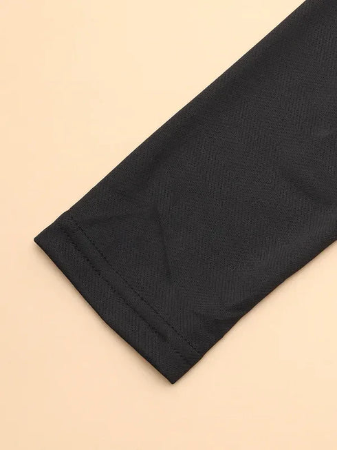 Men Colorblock Slim Fit Crew Neck T-shirt with TECHNO COOL+