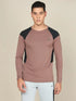 Men Colorblock Slim Fit Crew Neck T-shirt with TECHNO COOL+