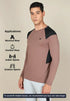 Men Colorblock Slim Fit Crew Neck T-shirt with TECHNO COOL+