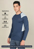 Men Colorblock Slim Fit Crew Neck T-shirt with TECHNO COOL+