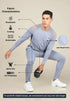 Men Colorblock Slim Fit Crew Neck T-shirt with TECHNO COOL+