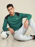 Men Colorblock Slim Fit Crew Neck T-shirt with TECHNO COOL+
