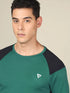 Men Colorblock Slim Fit Crew Neck T-shirt with TECHNO COOL+
