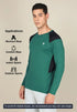 Men Colorblock Slim Fit Crew Neck T-shirt with TECHNO COOL+