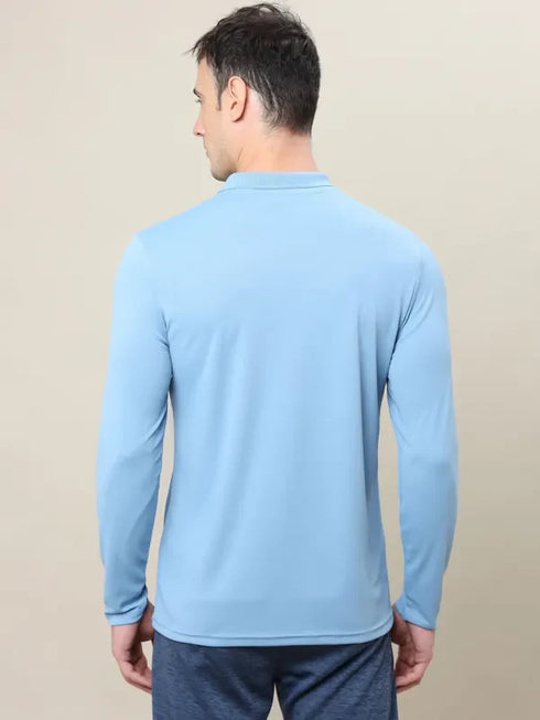 Men Colorblock Slim Fit Polo T-shirt with TECHNO COOL+