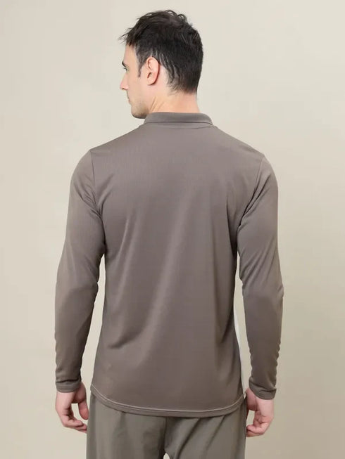 Men Colorblock Slim Fit Polo T-shirt with TECHNO COOL+