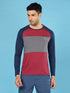 Men Colorblock Slim Fit Crew Neck T-shirt with TECHNO COOL+