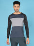Men Colorblock Slim Fit Crew Neck T-shirt with TECHNO COOL+