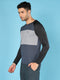 Men Colorblock Slim Fit Crew Neck T-shirt with TECHNO COOL+