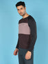 Men Colorblock Slim Fit Crew Neck T-shirt with TECHNO COOL+