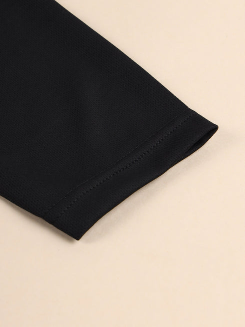 Men Colorblock Slim Fit Crew Neck T-shirt with TECHNO COOL+