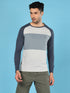 Men Colorblock Slim Fit Crew Neck T-shirt with TECHNO COOL+