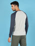 Men Colorblock Slim Fit Crew Neck T-shirt with TECHNO COOL+