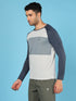 Men Colorblock Slim Fit Crew Neck T-shirt with TECHNO COOL+