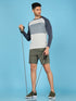 Men Colorblock Slim Fit Crew Neck T-shirt with TECHNO COOL+