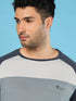 Men Colorblock Slim Fit Crew Neck T-shirt with TECHNO COOL+