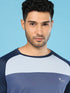 Men Colorblock Slim Fit Crew Neck T-shirt with TECHNO COOL+