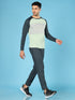 Men Colorblock Slim Fit Crew Neck T-shirt with TECHNO COOL+