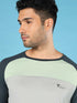 Men Colorblock Slim Fit Crew Neck T-shirt with TECHNO COOL+