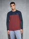 Men Colorblock Slim Fit Crew Neck T-shirt with TECHNO COOL+