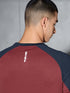 Men Colorblock Slim Fit Crew Neck T-shirt with TECHNO COOL+