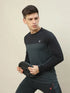 Men Colorblock Slim Fit Crew Neck T-shirt with TECHNO COOL+