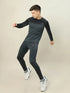 Men Colorblock Slim Fit Crew Neck T-shirt with TECHNO COOL+