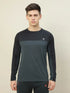 Men Colorblock Slim Fit Crew Neck T-shirt with TECHNO COOL+