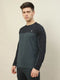 Men Colorblock Slim Fit Crew Neck T-shirt with TECHNO COOL+