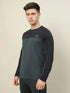 Men Colorblock Slim Fit Crew Neck T-shirt with TECHNO COOL+